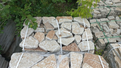 Гранитный плитняк галтованный для парковки купить в Верещагино