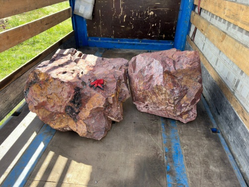 Ландшафтные глыбы красно-фиолетовые 200-1000 килограмм купить в Верещагино
