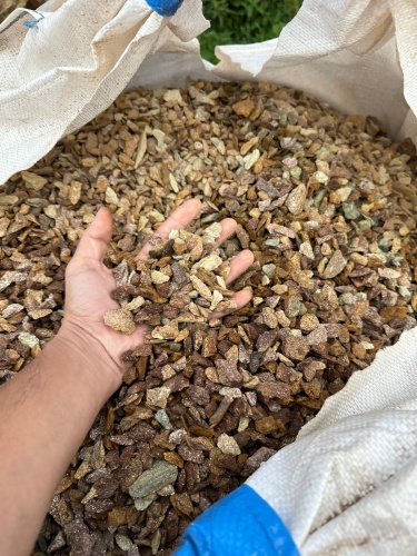 Златолит персиковый декоративная каменная крошка купить в Верещагино