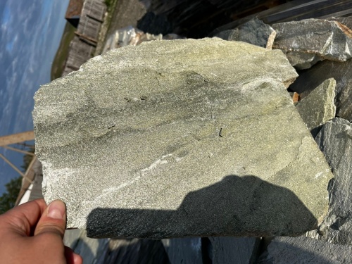 Плитняк златолит зелёный для цоколя, отмостки купить в Верещагино