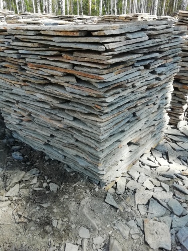 Плитняк златолит Уральский для цоколя, отмостки купить в Верещагино